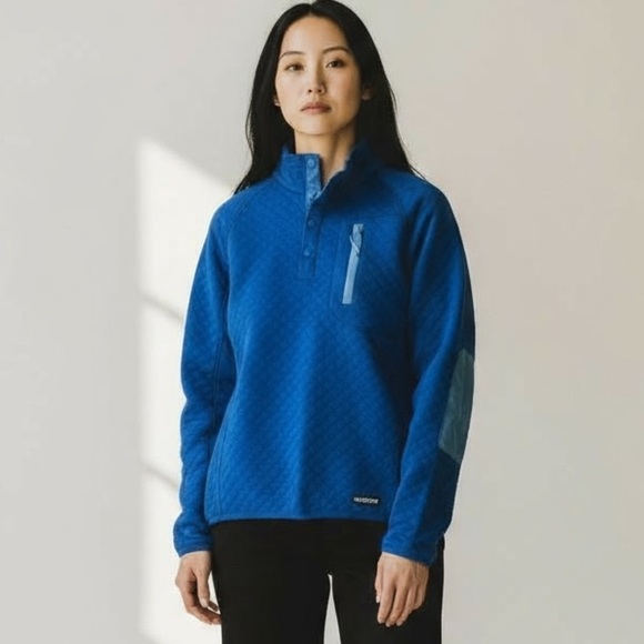 WOODS Farnham Quilted Pullover outdoor sweater - Picture 1 of 9